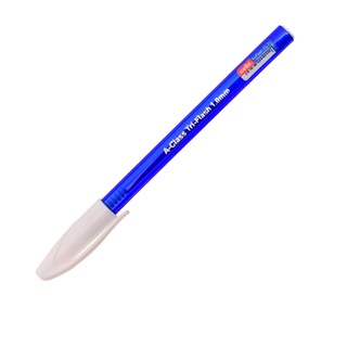 Ручка шариковая Cello "Tri-Flash", 1 мм, синяя, цена за штуку / Ручки шариковые неавтоматические