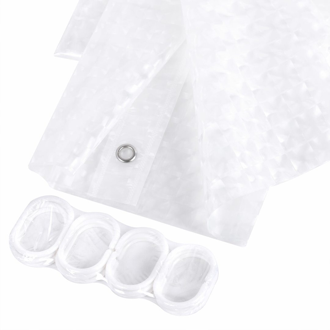 Жуыну бөлмесіне арналған перде Laima Home "Lens Flare", су өткізбейтін, 180*180 см / Терезе жууға арналған кұрал-жабдықтар №3