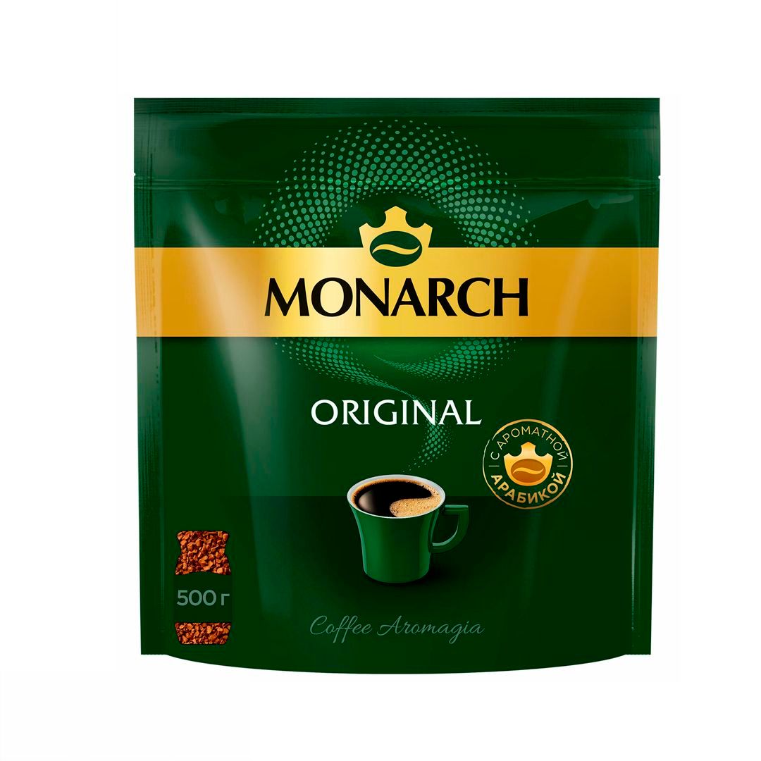 Кофе растворимый Monarch Original, 500 гр, вакуумная упаковка / Кофе растворимый
