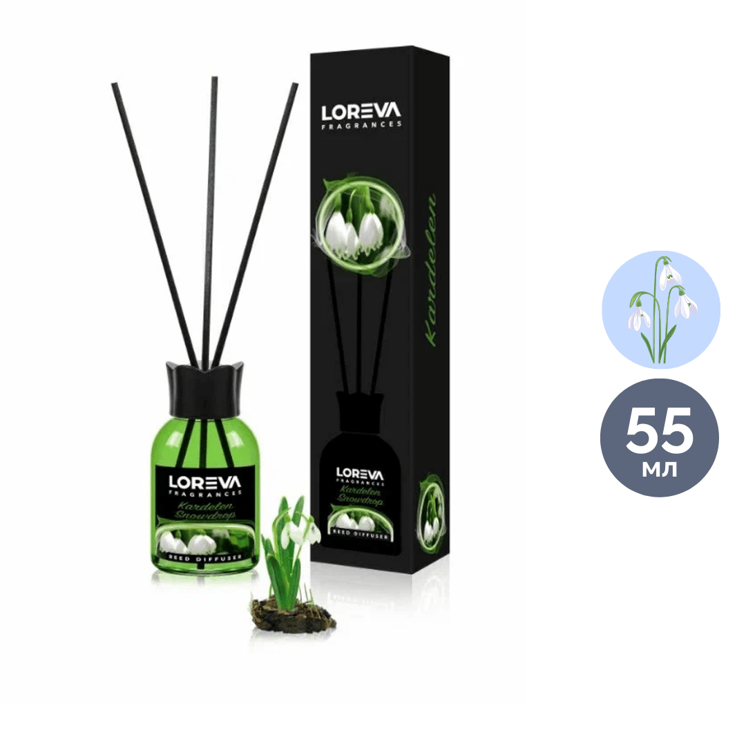Аромадиффузор Loreva "Подснежник", 55 мл / Аромадиффузоры