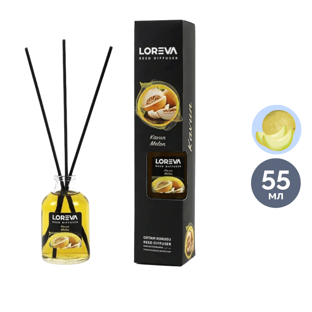 Аромадиффузор Loreva "Дыня", 55 мл / Аромадиффузоры