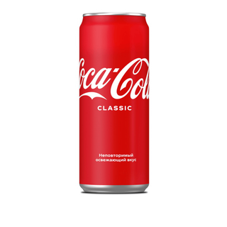 Напиток газированный Coca-Cola "Classic", 0,45 л, жестяная банка / Напитки и энергетики