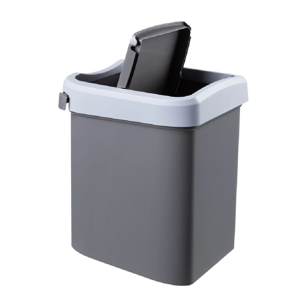 Қоқыс шелегі Econova "Smart Bin", 10 л, пластик, сұр / Қоқыс контейнерлері мен шелектері №2 oe.kz Қоқыс шелегі Econova "Smart Bin", 10 л, пластик, сұр / Қоқыс контейнерлері мен шелектері №2