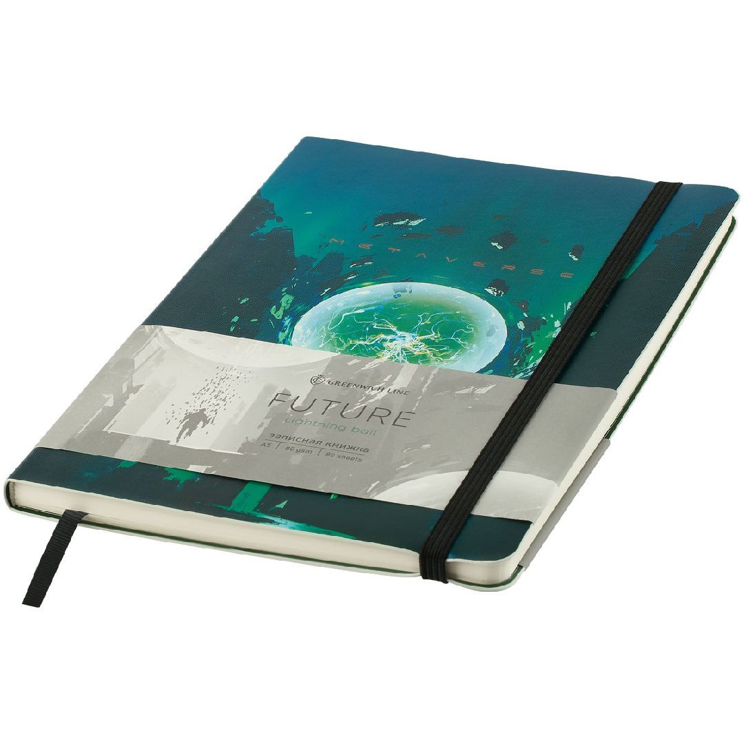 Записная книжка Greenwich Line "Future. Lightning ball", А5, 80 листов, в линейку / Записные книжки №5
