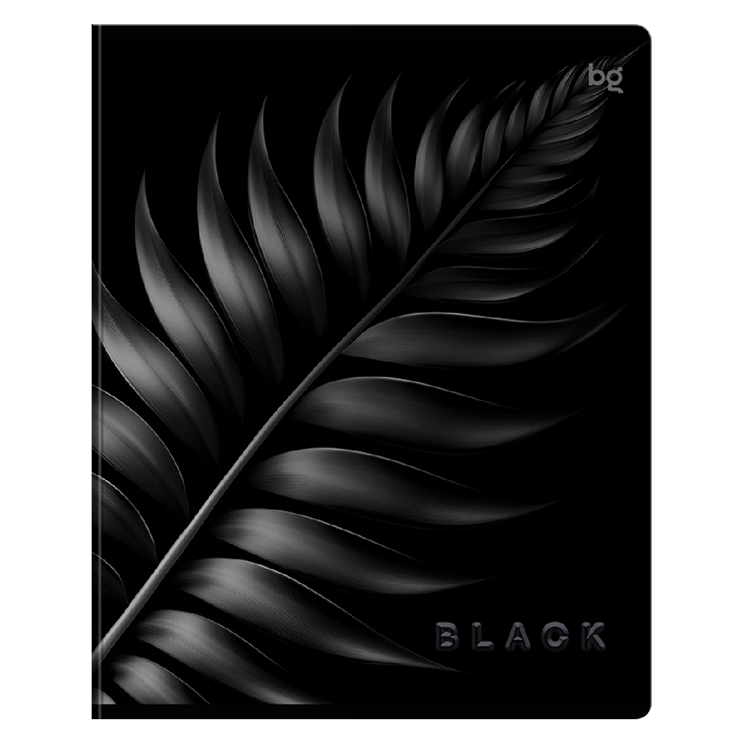 Тетрадь BG "Just Black", A5, 80 листов, в клетку, на скрепке, soft-touch, черная / Тетради №4