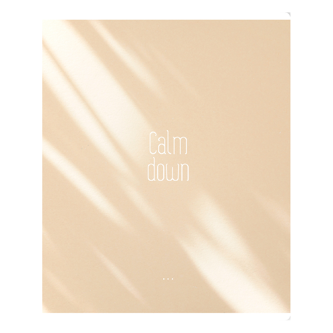 Тетрадь BG "Calm down", А5, 96 листов, в клетку, на скрепке, суперэконом, ассорти / Тетради №7