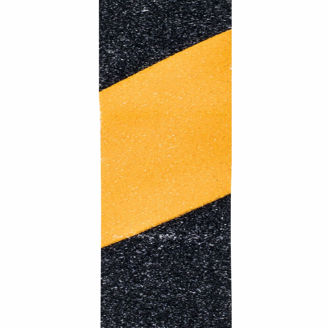 Клейкая лента зернистая Brauberg, размер 50 мм*20 м, противоскользящая, черно-желтая / Монтажные и специальные ленты №4