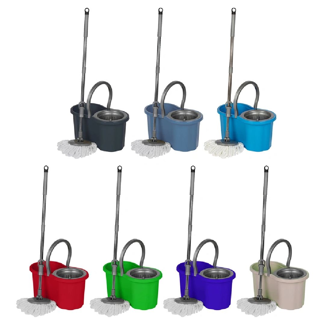 Комплект для уборки Comfort Life, ведро 12 л с отжимом, швабра с насадкой из микрофибры / Швабры и комплекты №2
