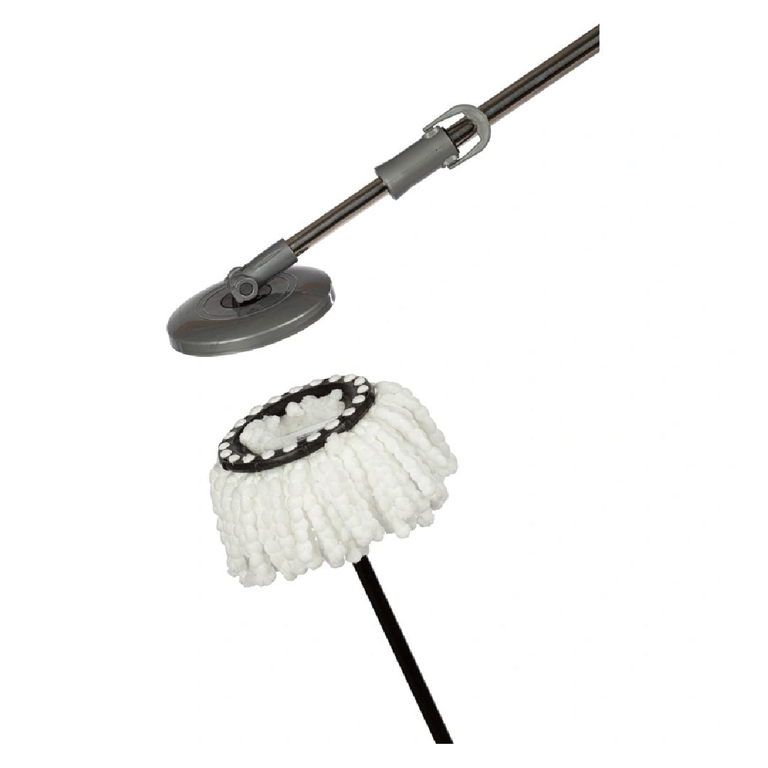 Комплект для уборки Comfort Life, ведро 12 л с отжимом, швабра с насадкой из микрофибры / Швабры и комплекты №4