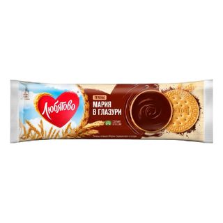 Любятово "Мария" печеньесі, глазурь қосылған, 138 гр / Печенье, вафлилер, крекерлер