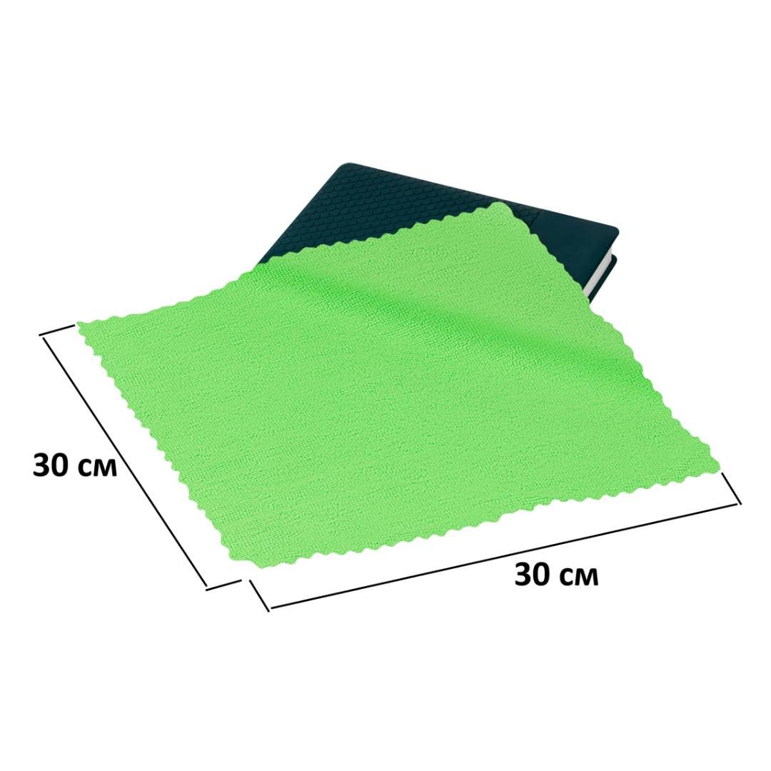 Тазалауға арналған майлықтар Vega, 10 дана, микрофибра, 30*30 см, еуроілгіш, ассорти / Тұрмыстық майлықтар №4