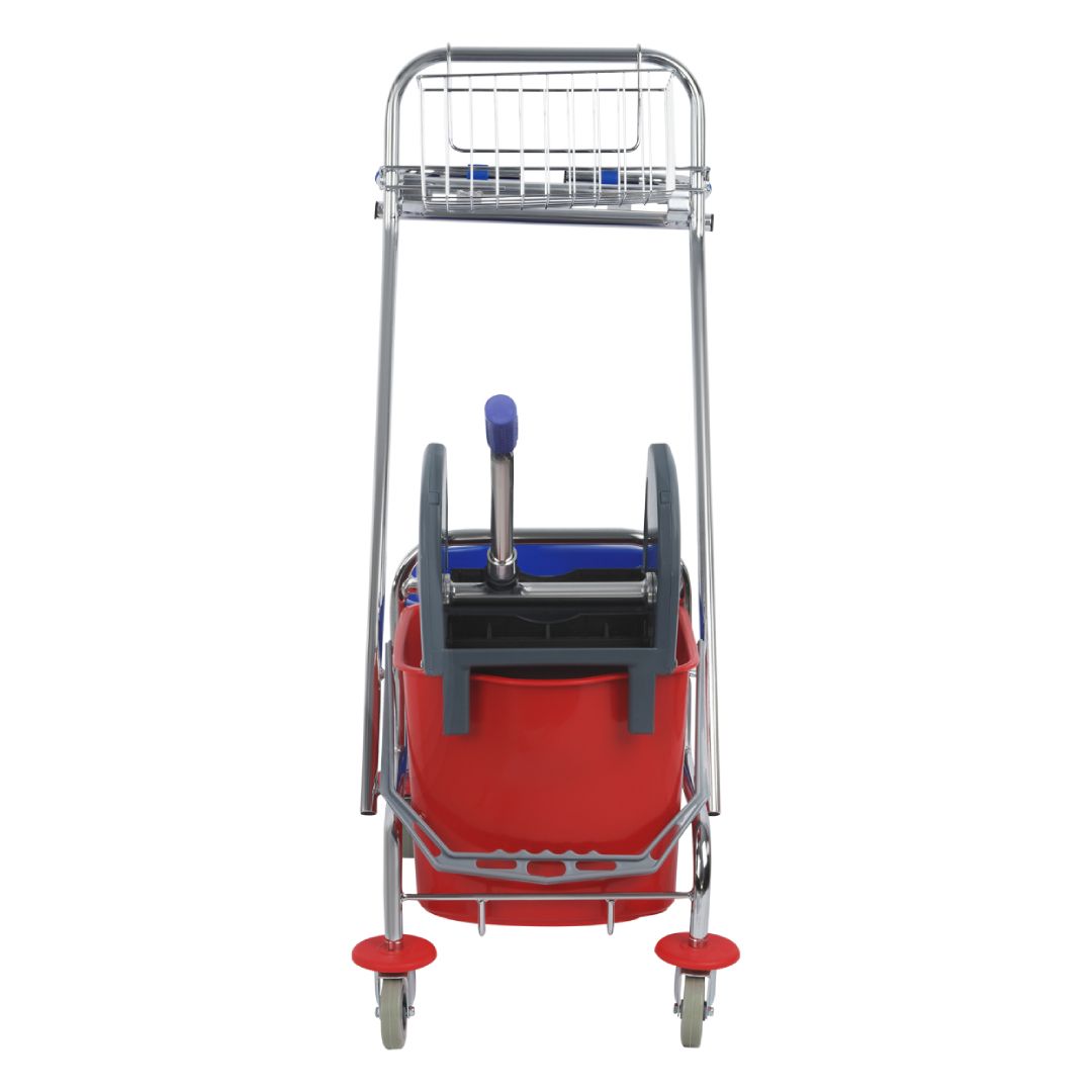 Тележка уборочная OfficeClean Professional, с отжимным устройством в комплекте, ведро 15/15 л / Ведра №3