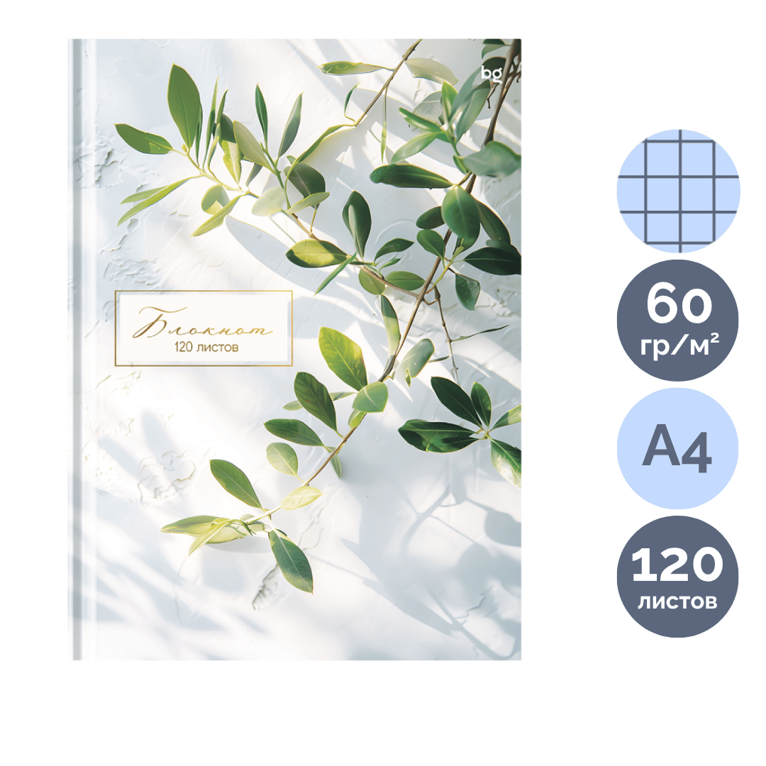 Бизнес-блокнот BG "Место под солнцем", А4, 120 листов, матовая ламинация, в клетку / Блокноты