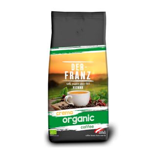 Кофе в зернах Der Franz "Crema Organic", средней обжарки, 1000 гр / Кофе зерновой