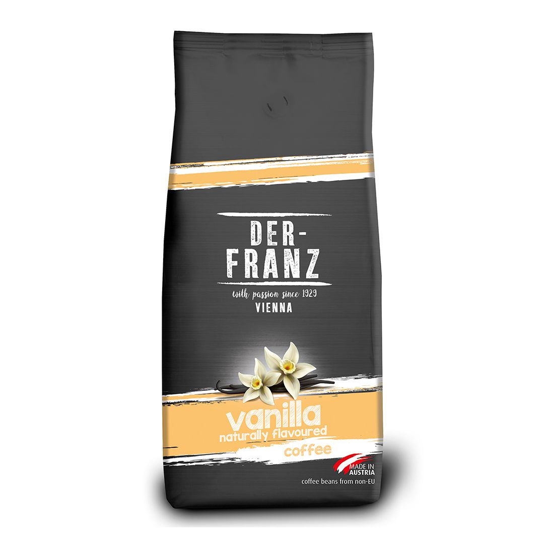 Кофе в зернах Der Franz "Vanilla", средней обжарки, 1000 гр / Кофе зерновой