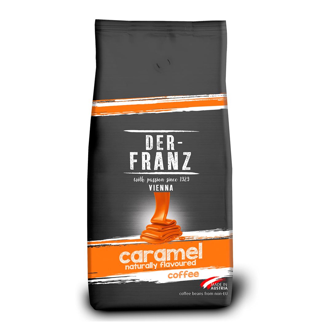 Кофе в зернах Der Franz "Caramel", средней обжарки, 1000 гр / Кофе зерновой