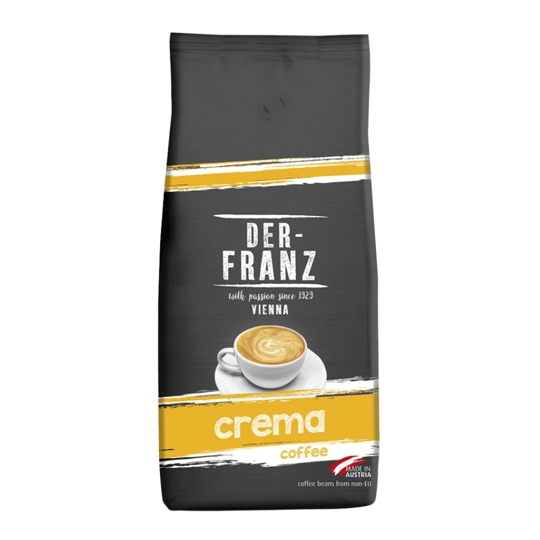 Кофе в зернах Der Franz "Crema", средней обжарки, 1000 гр / Кофе зерновой