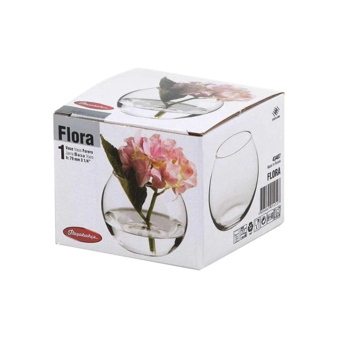 Ваза круглая Pasabahce "Flora", диаметр 6,9 см, высота 7,9 см, стекло / Декоративные вазы	 №2