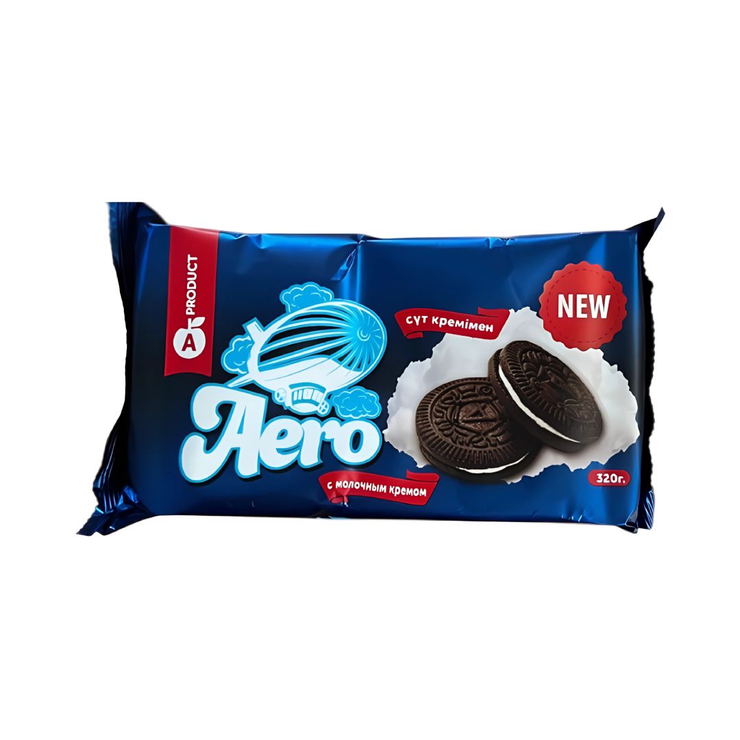 Печенье A-Product "Aero", с молочным кремом, 320 гр / Печенье, вафли, крекеры