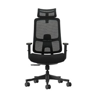 Кресло для руководителя Клерк "Elite Comfort 002", ткань, сетка, черное / Кресла для руководителей