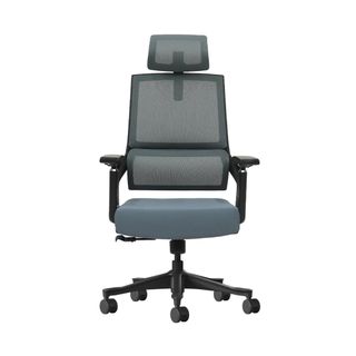 Кресло для руководителя Клерк "Elite Comfort 010", ткань, сетка, темно-серое / Кресла для руководителей