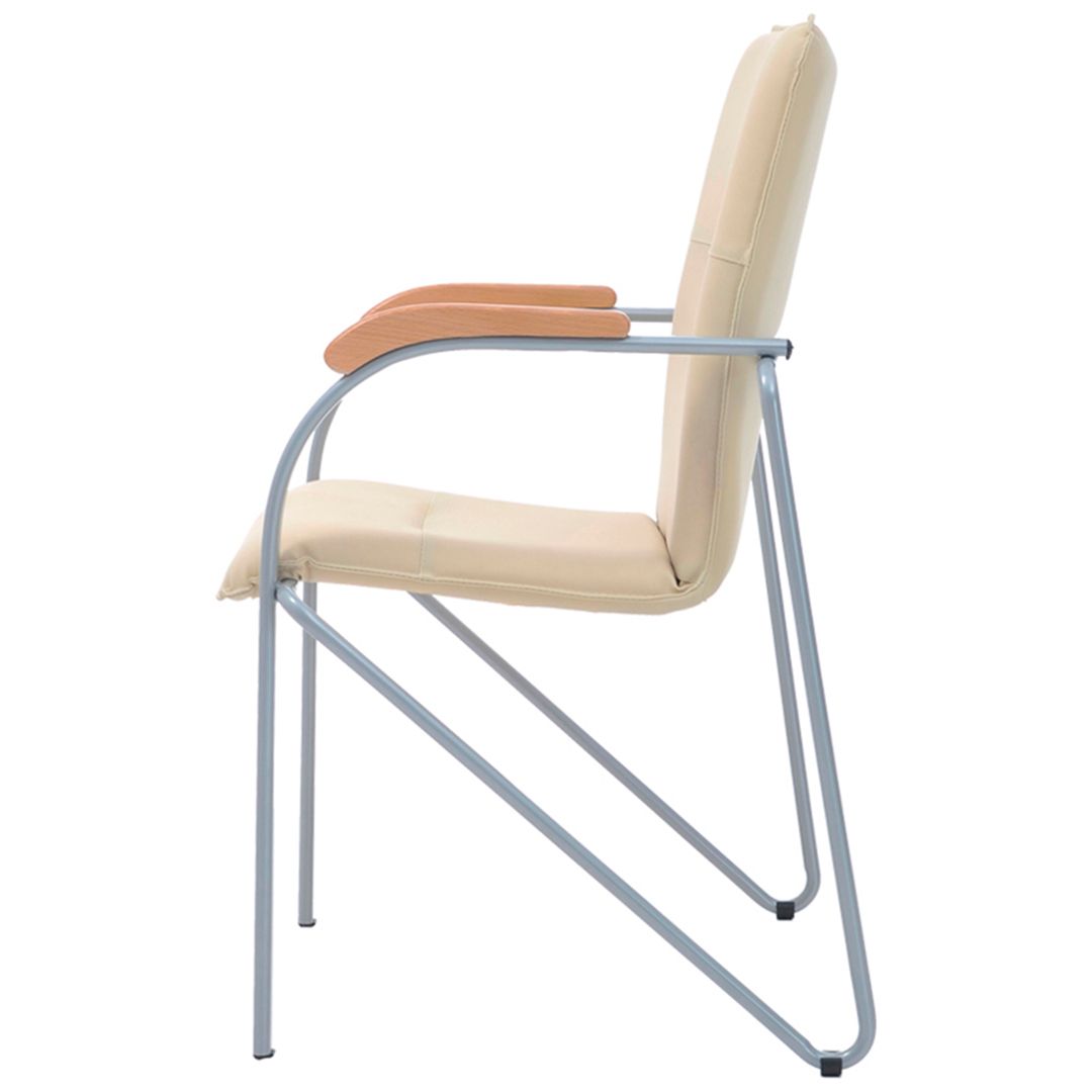 Келушілерге арналған орындық Helmi HL-F03 "Самба", эко былғары, ақшыл сары / Орындықтар №2