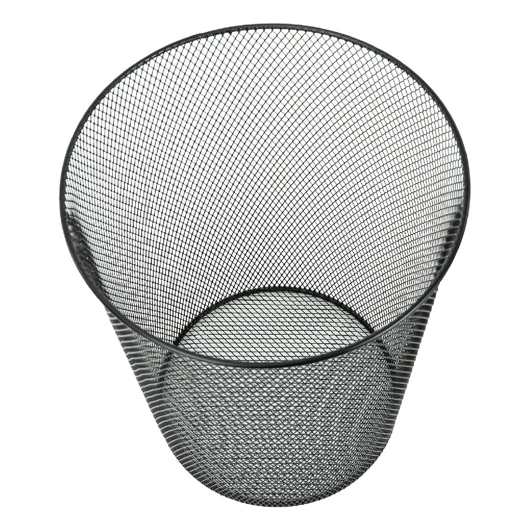 Қағаздарға арналған себет Brauberg "Germanium", көлемі 9 л, торлы, металл, қара / Қағазға арналған себеттер №2