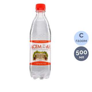Газдалған ауыз суы "Асем-ай", 0,5 л, пластик бөтелке / Ауыз су