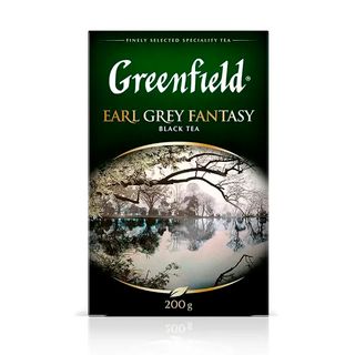 Чай Greenfield Earl Gray Fantasy, черный с бергамотом, 200 гр, листовой / Чай листовой
