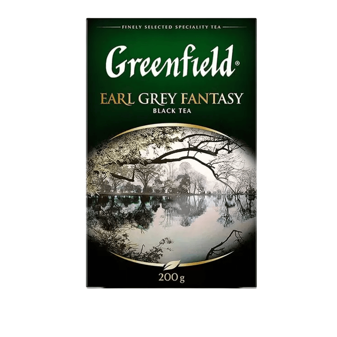 Чай Greenfield Earl Gray Fantasy, черный с бергамотом, 200 гр, листовой / Чай листовой