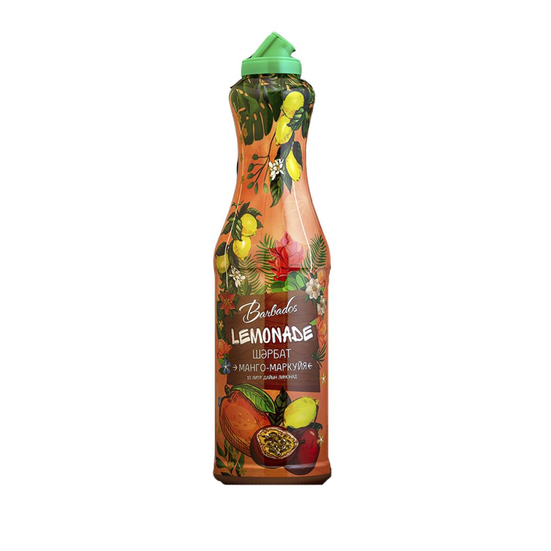 Сироп Barbados "Манго и маракуйя", лимонад, 1 л / Мед, варенье, сиропы