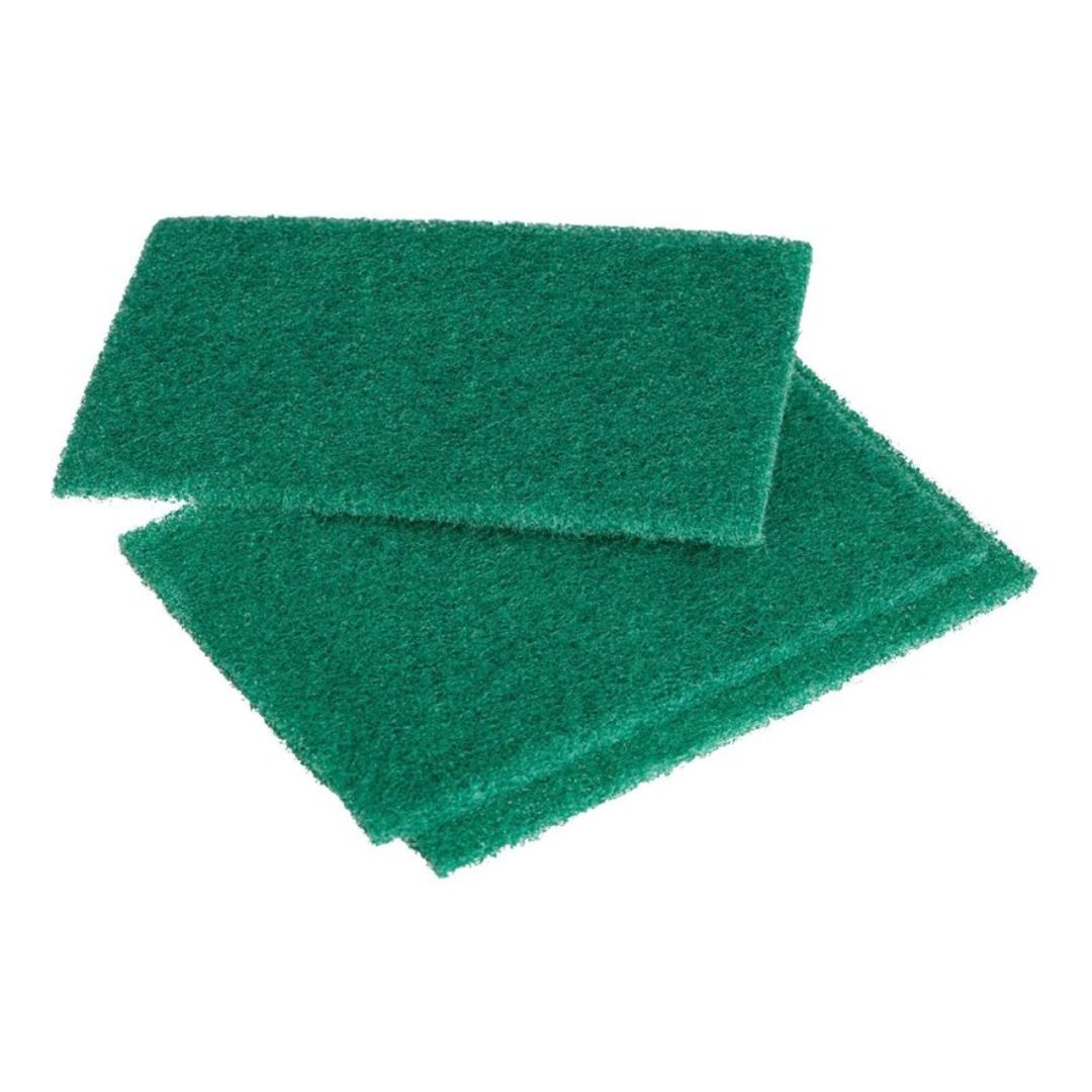 Губка абразивная Luscan, жесткий, 13*9 см, зеленая, 3 шт/упак / Губки хозяйственные №2