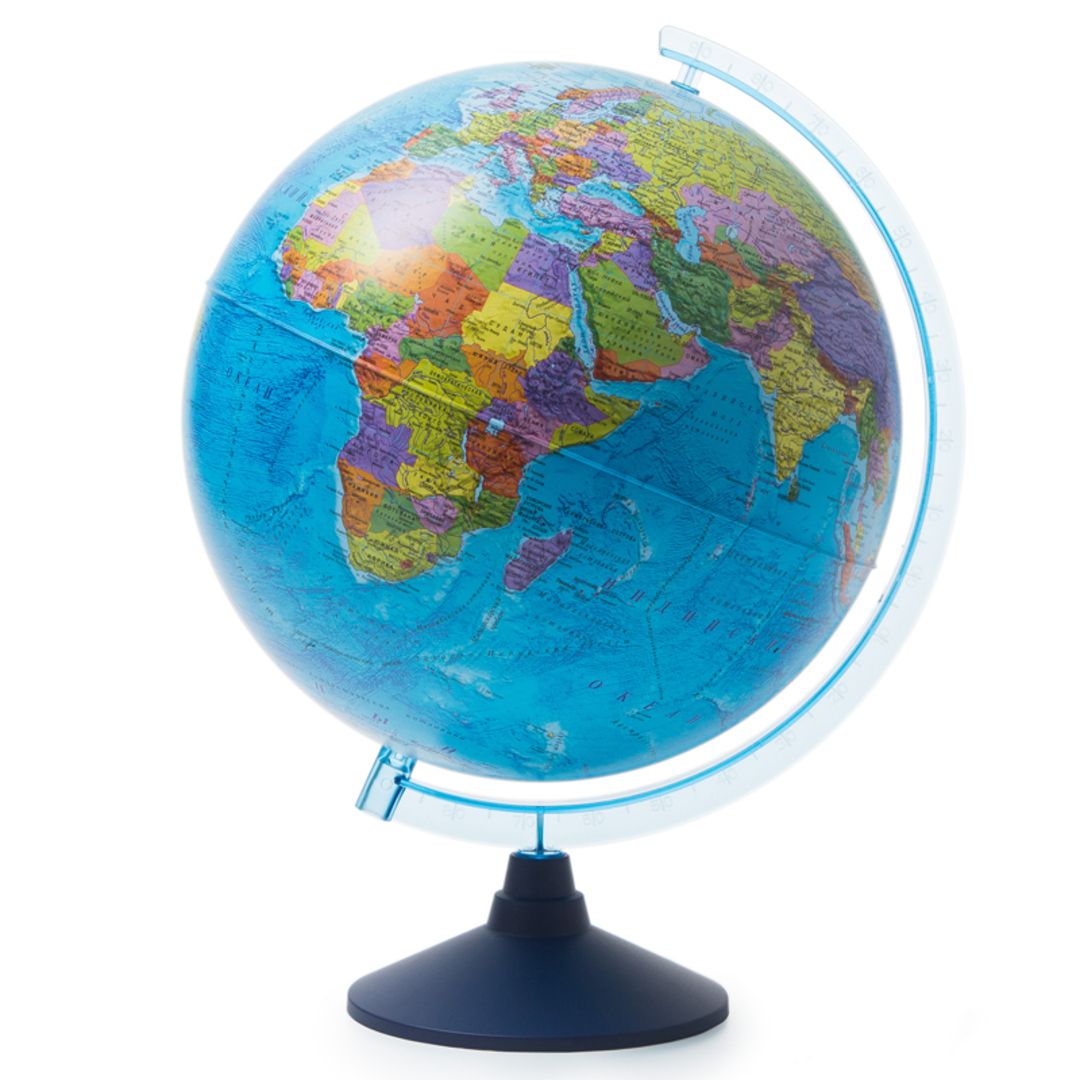 Глобус политический Globen, 32 см, на круглой подставке / Учебные карты oe.kz Глобус политический Globen, 32 см, на круглой подставке / Учебные карты