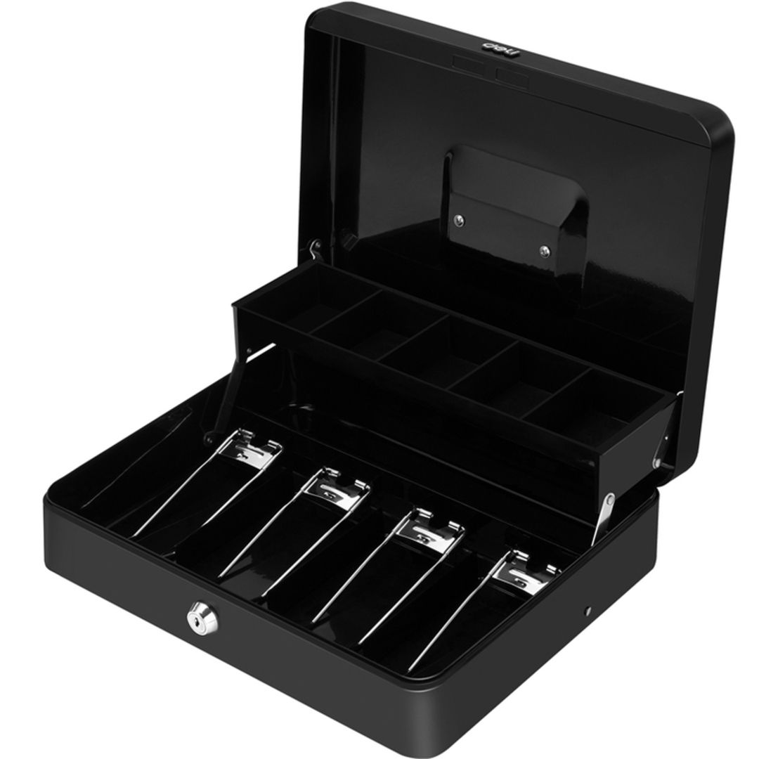 Ақша жәшігі Deli, өлшемі 90*300*240 мм, массасы 2 кг / Ақшаға арналған жәшіктер №2