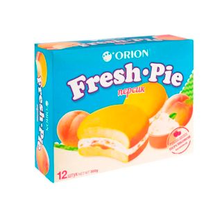 Бисквит Orion "Fresh Pie Персик", 300 гр, 12 штук в коробке / Печенье, вафли, крекеры
