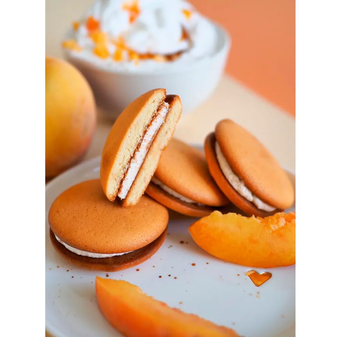 Бисквит Orion "Fresh Pie Персик", 300 гр, 12 штук в коробке / Печенье, вафли, крекеры №2