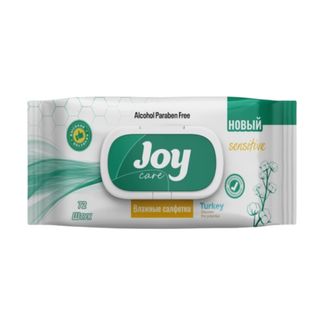 Салфетки влажные Joy, 72 штуки в упаковке / Салфетки влажные косметические