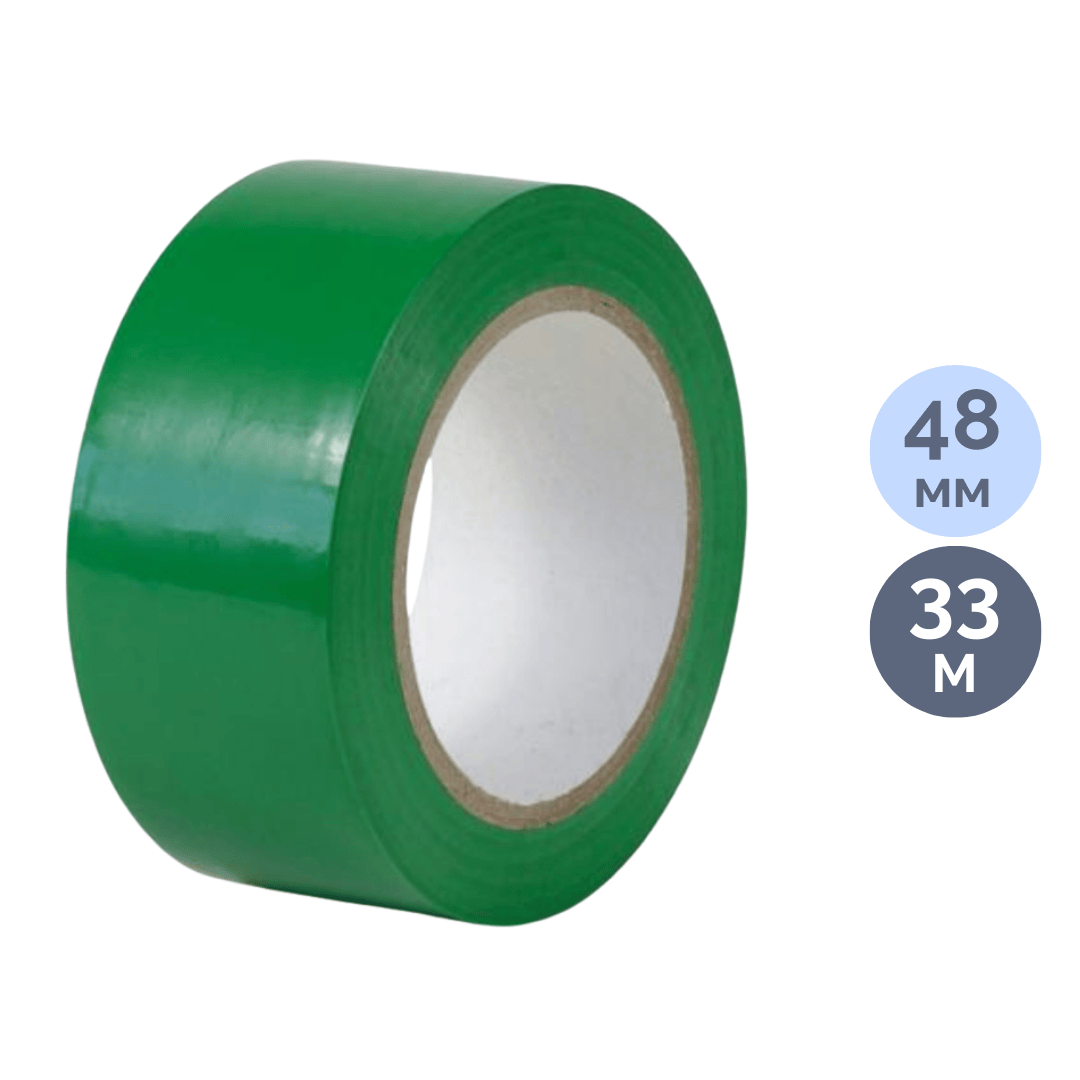 Таңбалағыш лента, лента ені 48 мм, орам ұзындығы 33 м, жасыл / Монтажды және арнайы таспалар