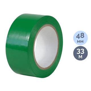 Разметочная лента, ширина ленты 48 мм, длина намотки 33 м, зеленая / Монтажные и специальные ленты