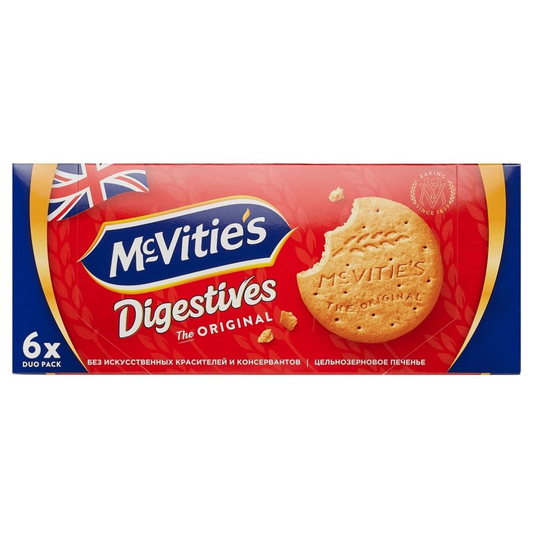 Печенье McVitie's, из цельнозерновых злаков, 12 шт в индивидуальной упаковке, 177 гр / Печенье и пряники oe.kz Печенье McVitie's, из цельнозерновых злаков, 12 шт в индивидуальной упаковке, 177 гр / Печенье и пряники
