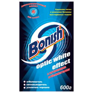 Средство для удаления пятен Bonish "Optic white effect", без хлора, 600 гр / Пятновыводители, отбеливатели