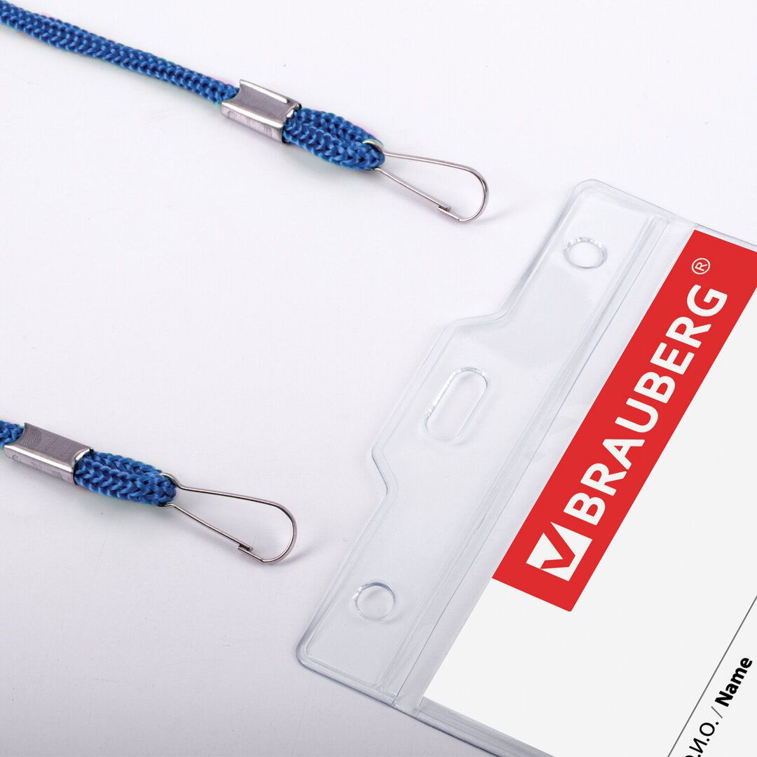 Тік бейдж Brauberg, 90*120 мм, көк баудағы 2 карабин / Бейдждер №3 oe.kz Тік бейдж Brauberg, 90*120 мм, көк баудағы 2 карабин / Бейдждер №3