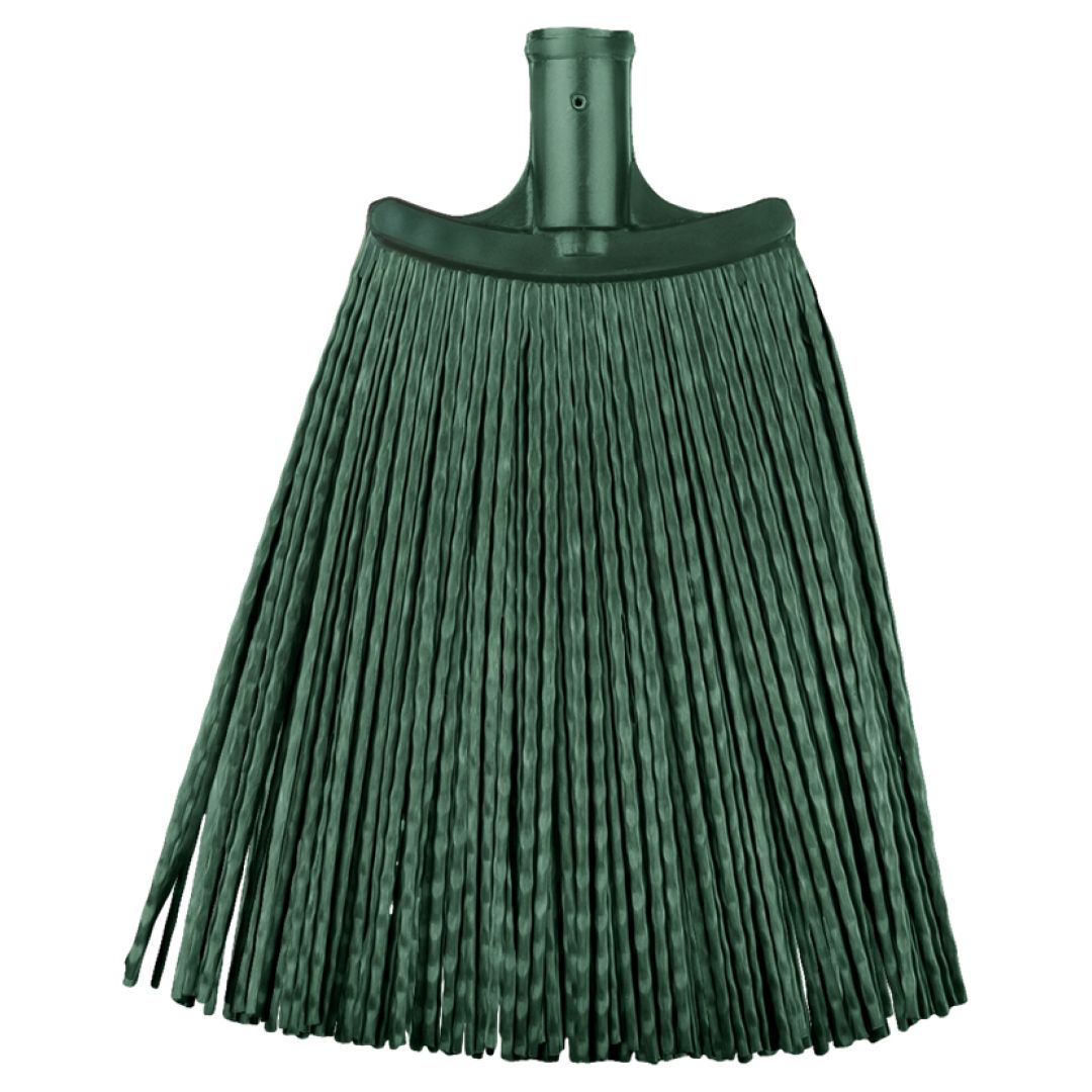 Метла OfficeClean, для улицы, плоская веерная, с деревянным черенком, 120 см / Веники, щетки, совки №2