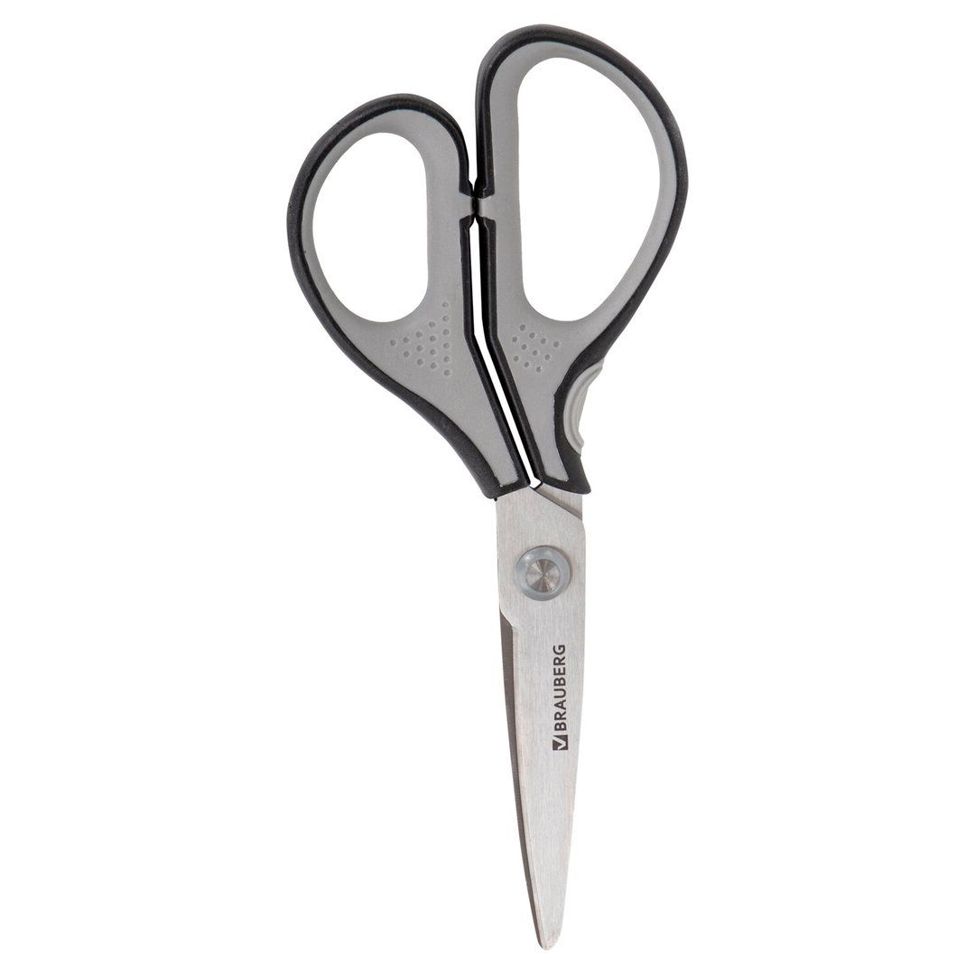 Қайшы Brauberg "Super", өлшемі 17,5 см, сұр / Қайшылар