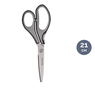 Қайшы Brauberg "Super", өлшемі 21 см, сұр / Қайшылар