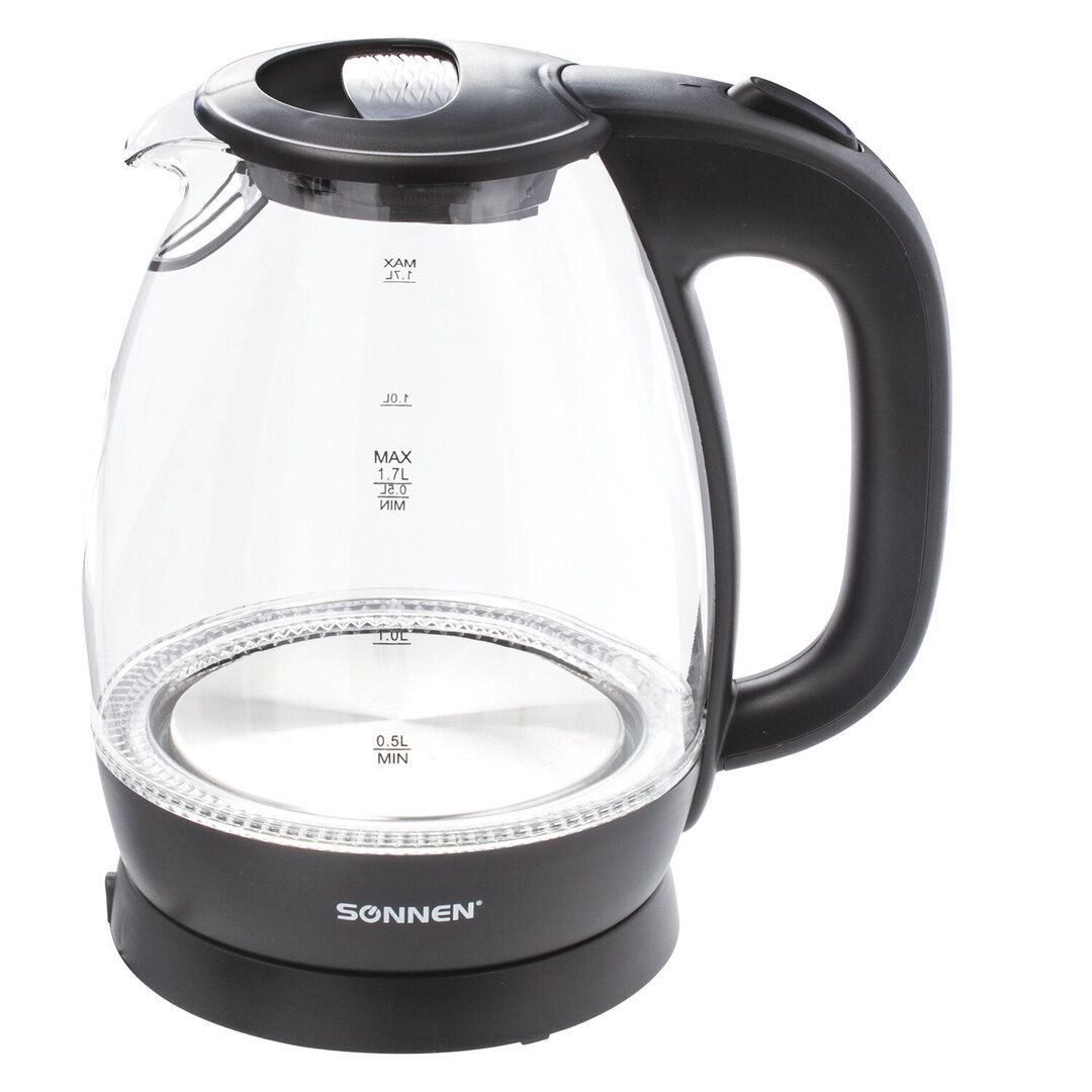 Электрический чайник Sonnen KT-1786, 1,7 л, пластик, стекло / Чайники	