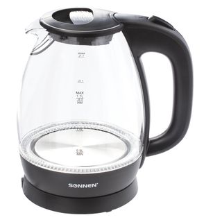 Электрический чайник Sonnen KT-1786, 1,7 л, пластик, стекло / Чайники	