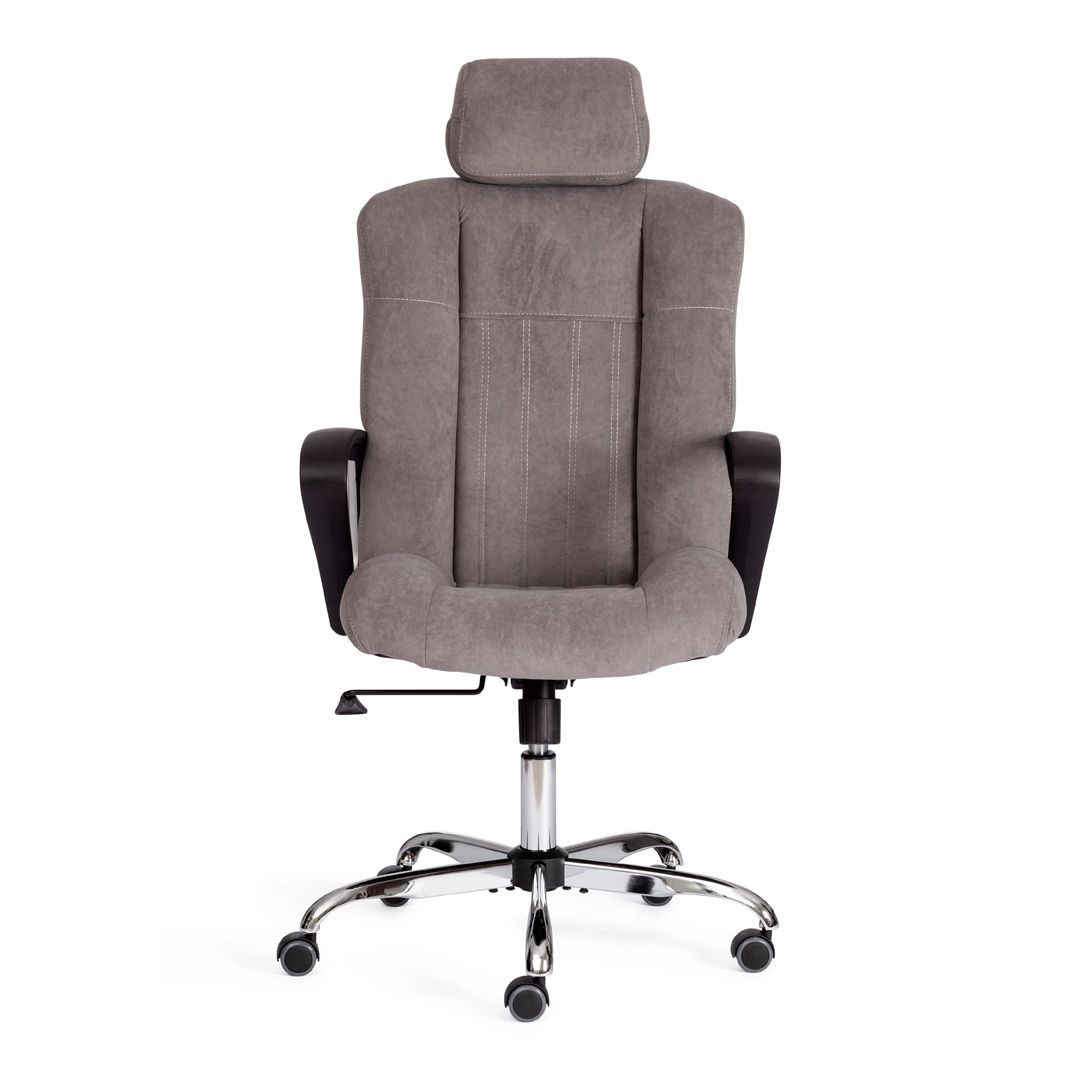 Кресло для руководителя Oxford, флок, серое / Кресла для руководителей №4