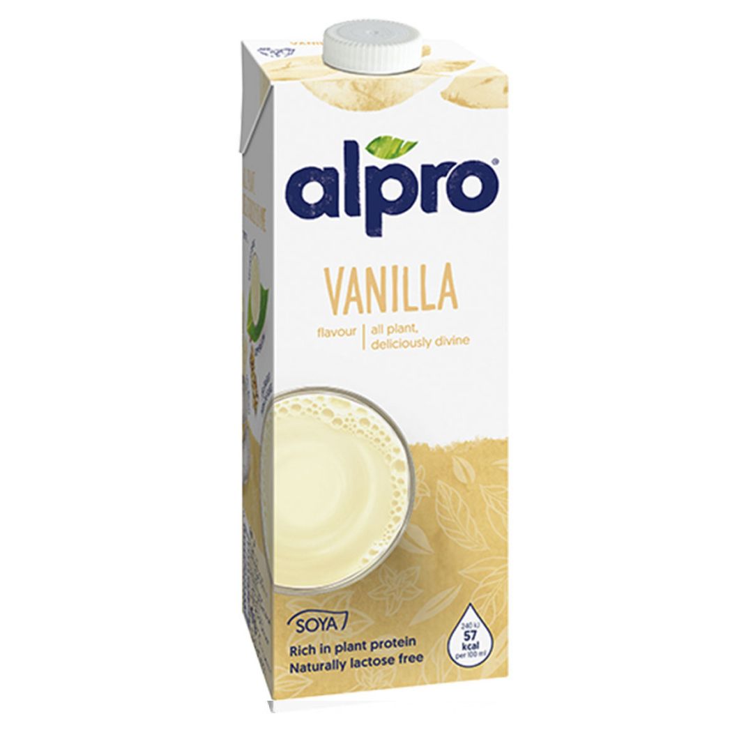 Молоко соевое Alpro, ваниль, 1 литр / Молоко и сливки