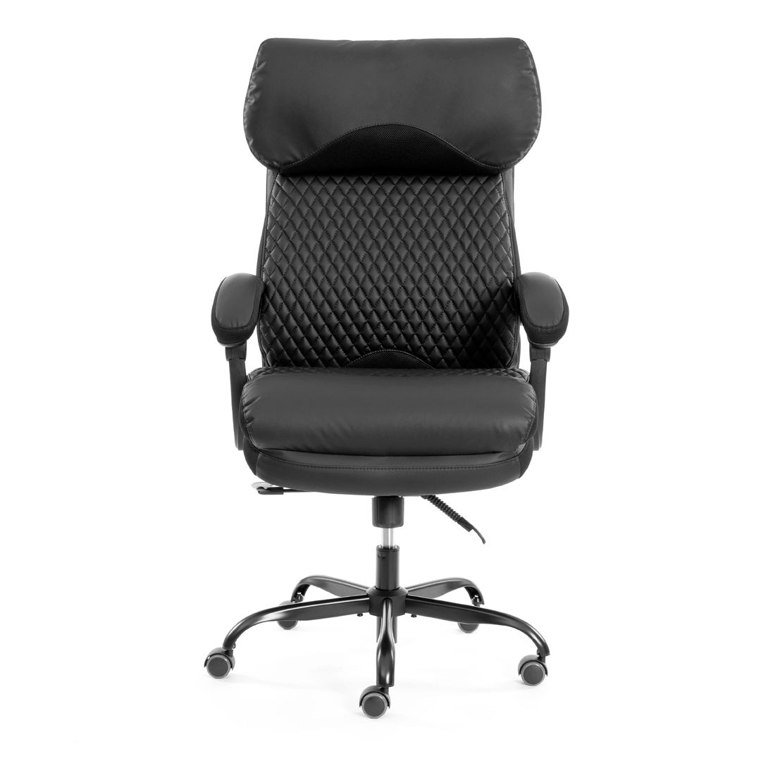 Кресло для руководителя Chief metalBL, экокожа/ткань, черное / Кресла для руководителей №4